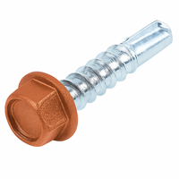 1/4-14 X 3/4 U/S HWH SDS PT. DURALUME ADOBE  ZINC